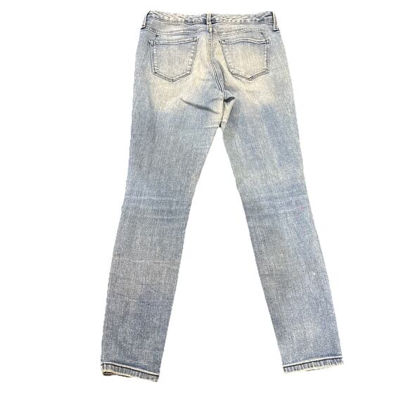 Mossimo Womens Size 8 R Mid Rise Distressed Power Stretch Jeans Jeggings - Picture 11 of 16